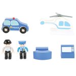 Stație de poliție cu accesorii, 8 piese