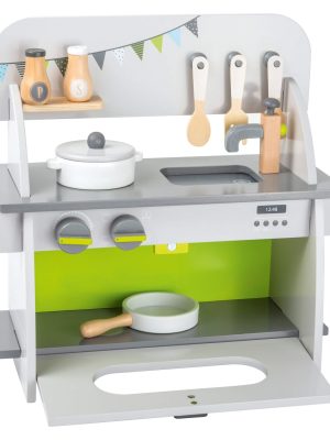 Bucătărie de Joacă din Lemn FSC® – Complet Echipată, Cu Accesorii și Montaj Fără Unelte