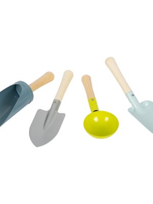 Set de grădinărit cu 4 unelte metalice pentru copii