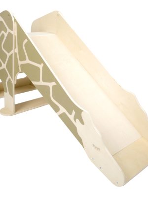 Tobogan din lemn girafă Design, 2 ani+, Interior și exterior, 139 x 75 x 59 cm