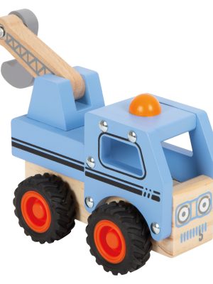 Camion de Remorcare din Lemn FSC® 100% cu Macara Mobilă | Jucărie pentru Joc de Rol Creativ