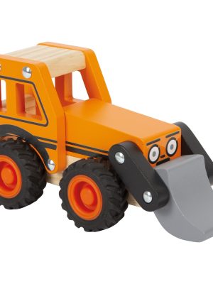 Excavator din Lemn FSC® 100% cu Cupă Mobilă | Vehicul de Construcții pentru Copii