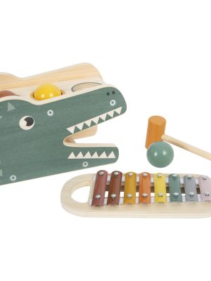 Crocodil cu Xilofon – Jucărie Interactivă pentru Dezvoltarea Copiilor