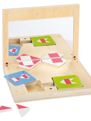 Joc de simetrie cu oglindă „Educă” – Tangram geometric pentru copii