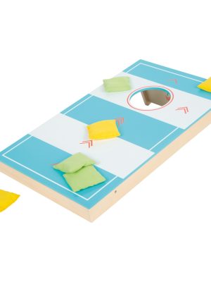Joc 2 în 1 din Lemn – Cornhole și Fast Sling Puck | Distracție pentru Toată Familia