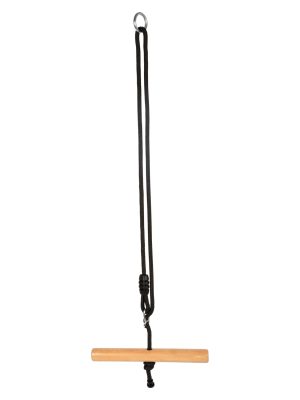 Leagăn Twist Trapeze „Black Line”, Lemn Masiv, Răsucire 360°, Uz Interior/Exterior