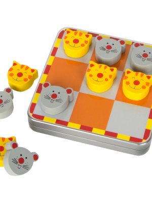Tic Tac Toe „Pisică și Șoarece” – Joc magnetic de călătorie
