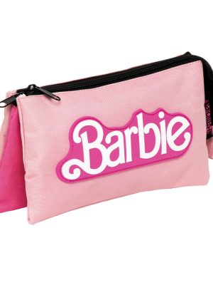 Barbie Pink Etui cu 3 compartimente 21 cm