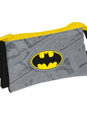 Batman Grey Penar cu 3 compartimente 21 cm