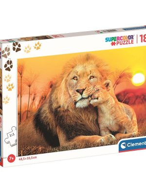 Animale Leu Îmbrățișare Neașteptată puzzle de 180 de piese Clementoni