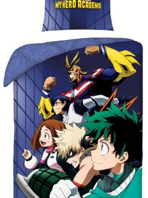 Academia de supereroi Team set de așternuturi 140×200cm, 70×90 cm
