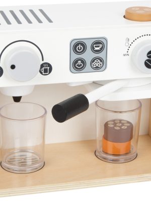 Aparat de Cafea din Lemn – Joacă Realistă pentru Micii Barista