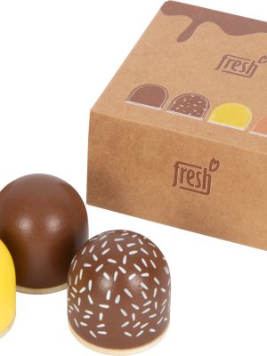 Set de Bezele de Ciocolată din Lemn – Delicii pentru Jocurile de Rol