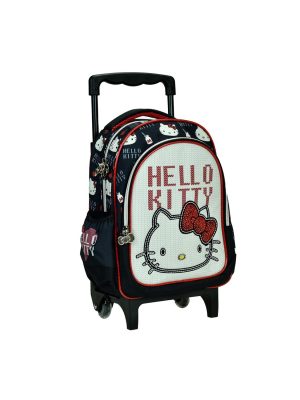 Hello Kitty Heart rucsac pentru grădiniță cu roți, geantă 30 cm