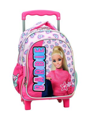 Barbie Love rucsac de grădiniță cu roți, 30 cm geantă