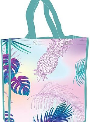 Ananas geantă de cumpărături holografică 34 cm