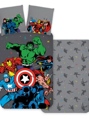 Avengers Classic Comic Style lenjerie de pat 140×200cm, 70×90 cm
