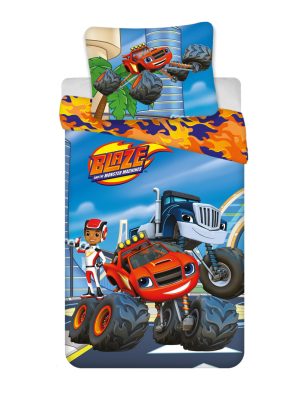 Blaze Race set de lenjerie pentru copii 100×135 cm, 40×60 cm
