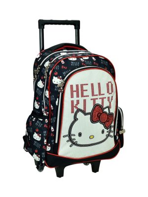 Hello Kitty Heart ghiozdan cu roți, 46 cm