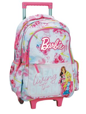 Barbie Paints rucsac școlar pe roți, 46 cm