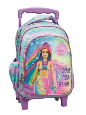 Barbie Sparkle rucsac de grădiniță cu roți, geantă 30 cm