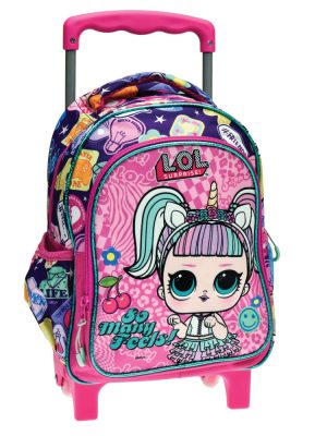 LOL Surprise Many Feels rucsac de grădiniță pe roți, geantă 30 cm