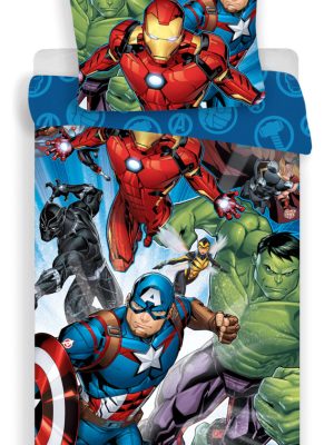 Avengers Brands set de lenjerie 140×200cm, 70×90 cm