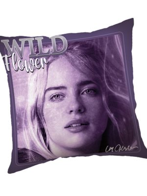 Billie Eilish Wild Flower pernă, pernă decorativă 40x40 cm