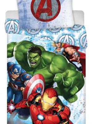 Avengers Set de lenjerie de pat Heroes 140×200cm, 70×90 cm