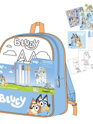 Bluey Friends rucsac colorabil, geantă 38 cm