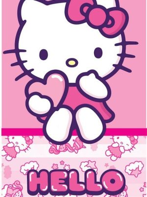 Hello Kitty Pinky Heart prosop de baie, prosop de plajă 70x140 cm (Fast Dry)